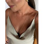 COLAR RABO DE RATO BOLINHAS BANHADO A OURO