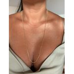 COLAR RABO DE RATO BOLINHAS BANHADO A OURO