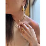 CHOKER TUBINHOS BANHADA A OURO