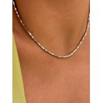 CHOKER CANUTILHOS BANHADA A RODIO BRANCO