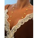 COLAR LONGO TREVOS BANHADO A OURO 