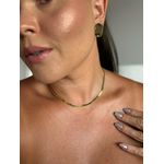 CHOKER PLAQUINHAS BANHADO A OURO