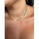 CHOKER PLAQUINHAS BANHADO A OURO