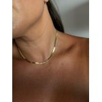 CHOKER PLAQUINHAS BANHADO A OURO
