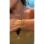 PULSEIRA ELOS INSPIRED DF BANHADA A RODIO BRANCO