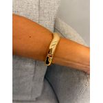 BRACELETE ORGANIC CLICK BANHADO A OURO 