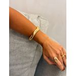 BRACELETE ORGANIC CLICK BANHADO A OURO 
