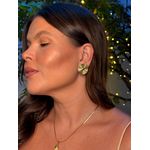 BRINCO CHAPA GLAM P BANHADO A OURO