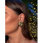 BRINCO CHAPA GLAM P BANHADO A OURO