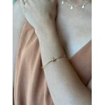 BRACELETE NOZINHO BANHADO A OURO