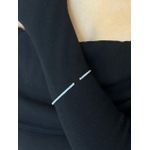 BRACELETE RIVIERA FN BANHADO A RÓDIO BRANCO