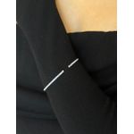 BRACELETE RIVIERA FN BANHADO A RÓDIO BRANCO