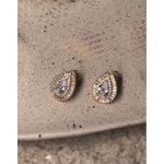 BRINCO GOTA CRAVEJADA BANHADO A OURO 