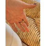 ANEL REGULÁVEL REDONDO ORGANIC BANHADO A OURO