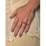 ANEL REGULAVEL ONDULADO FN BANHADO A OURO