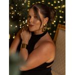 BRINCO CHAPAS PENDENTES DF BANHADO A OURO