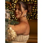 BRINCO ORGANIC RESINADO PEROLADO BANHADO A OURO