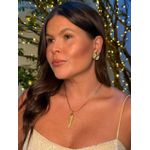 COLAR MÉDIO E PINGENTE PEIXE BANHADO A OURO