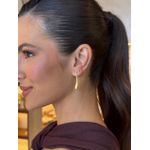 BRINCO PENDENTE GOTA FN ACETINADA BANHADO A OURO