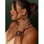 BRINCO ARGOLA TUBO G BANHADO A OURO