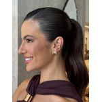 BRINCO ONDA LISA M BANHADO A OURO