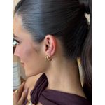 BRINCO ONDA LISA M BANHADO A OURO