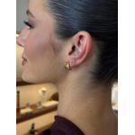 BRINCO ONDA LISA P BANHADO A OURO