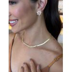 CHOKER PLAQUINHAS BANHADO A OURO