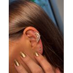 PIERCING FAKE CRAVEJADO BANHADO A RÓDIO BRANCO