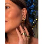 BRINCO EAR HOOK BOLD BANHADO A OURO