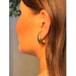 BRINCO EAR HOOK BOLD BANHADO A OURO