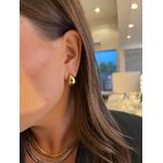 BRINCO ARGOLA GOTA BOLD P BANHADO A OURO