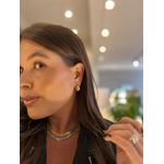 BRINCO ARGOLA GOTA BOLD P BANHADO A OURO