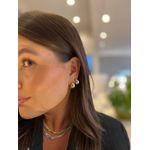 BRINCO ARGOLA GOTA BOLD P BANHADO A OURO