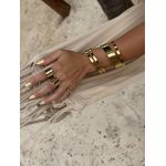 DUO BRACELETES LISOS BANHADO A OURO