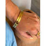 DUO BRACELETES LISOS BANHADO A OURO