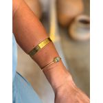 DUO BRACELETES LISOS BANHADO A OURO