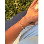 BRACELETE TORCIDO FINO BANHADO A OURO