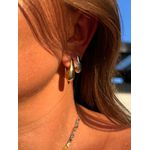 BRINCO ARGOLA SLIM G BANHADO A OURO