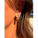 BRINCO ARGOLA SLIM G BANHADO A OURO
