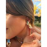 BRINCO ARGOLA GOTA BOLD P BANHADO A RÓDIO BRANCO