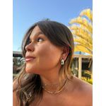 BRINCO ARGOLA GOTA BOLD P BANHADO A RÓDIO BRANCO