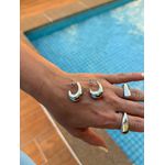 BRINCO ARGOLA GOTA BOLD P BANHADO A RÓDIO BRANCO