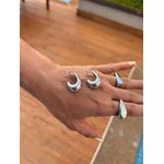 BRINCO ARGOLA GOTA BOLD P BANHADO A RÓDIO BRANCO