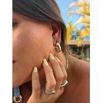 BRINCO ARGOLA GOTA BOLD P BANHADO A RÓDIO BRANCO