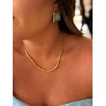 CHOKER CANUTILHOS BANHADA A OURO