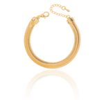 PULSEIRA MALHA GR BANHADO A OURO 