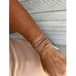 PULSEIRA CORDÃO DE VIOLÃO BOLINHAS BANHADO A RODIO BRANCO