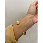 BRACELETE TUBO LISO MAXI BANHADO A OURO