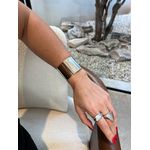 BRACELETE LISO MAXI BANHADO A RODIO BRANCO